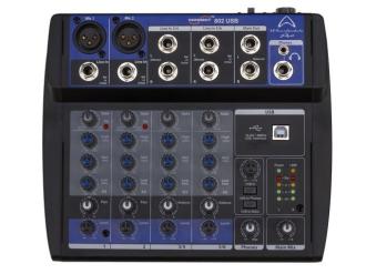 Wharfedale CONNECT802USB micro-mixer with USB, 8 inputs, 2 outputs