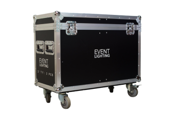 MCASE2LS - Road Case for moving heads, suits 2 units of either M1B60W, M1B150W, M1S100RGBW, M1S150W, M1S180W, M1S190W, M19W15RGBW