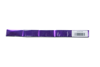 CFPR01RM - Confetti 2cm*5cm Flameproof Metallic Purple rectangles in 100g sleeve